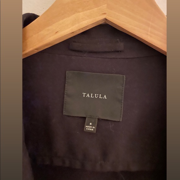 Aritzia Talula Kent Lightweight Open Blazer - Black - Size 6 - Picture 2 of 3